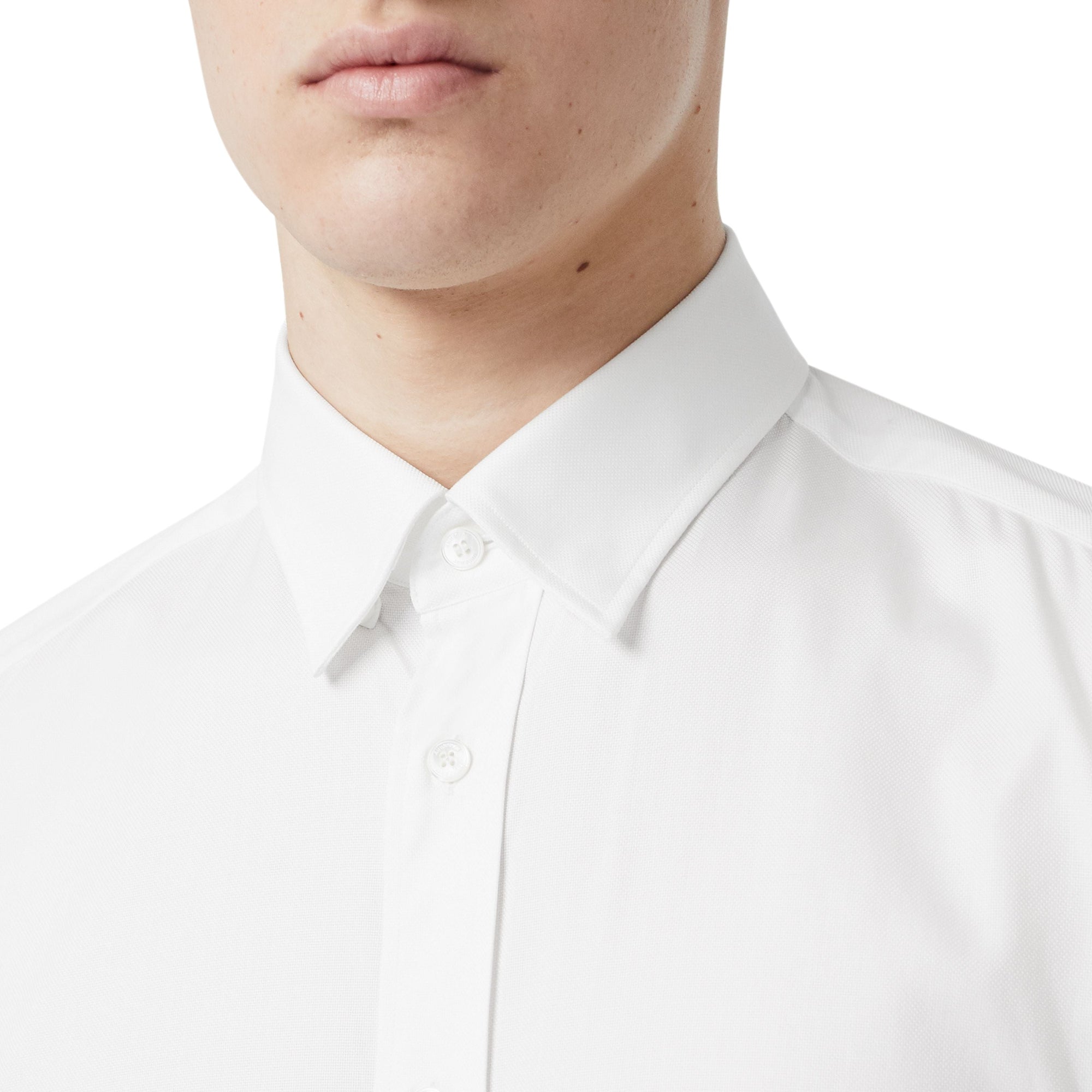 Chemise Oxford classique en coton Monogram - White