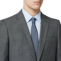 Cravate classique en jacquard de soie Monogram - Bright Navy