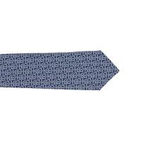 Cravate classique en jacquard de soie Monogram - Bright Navy