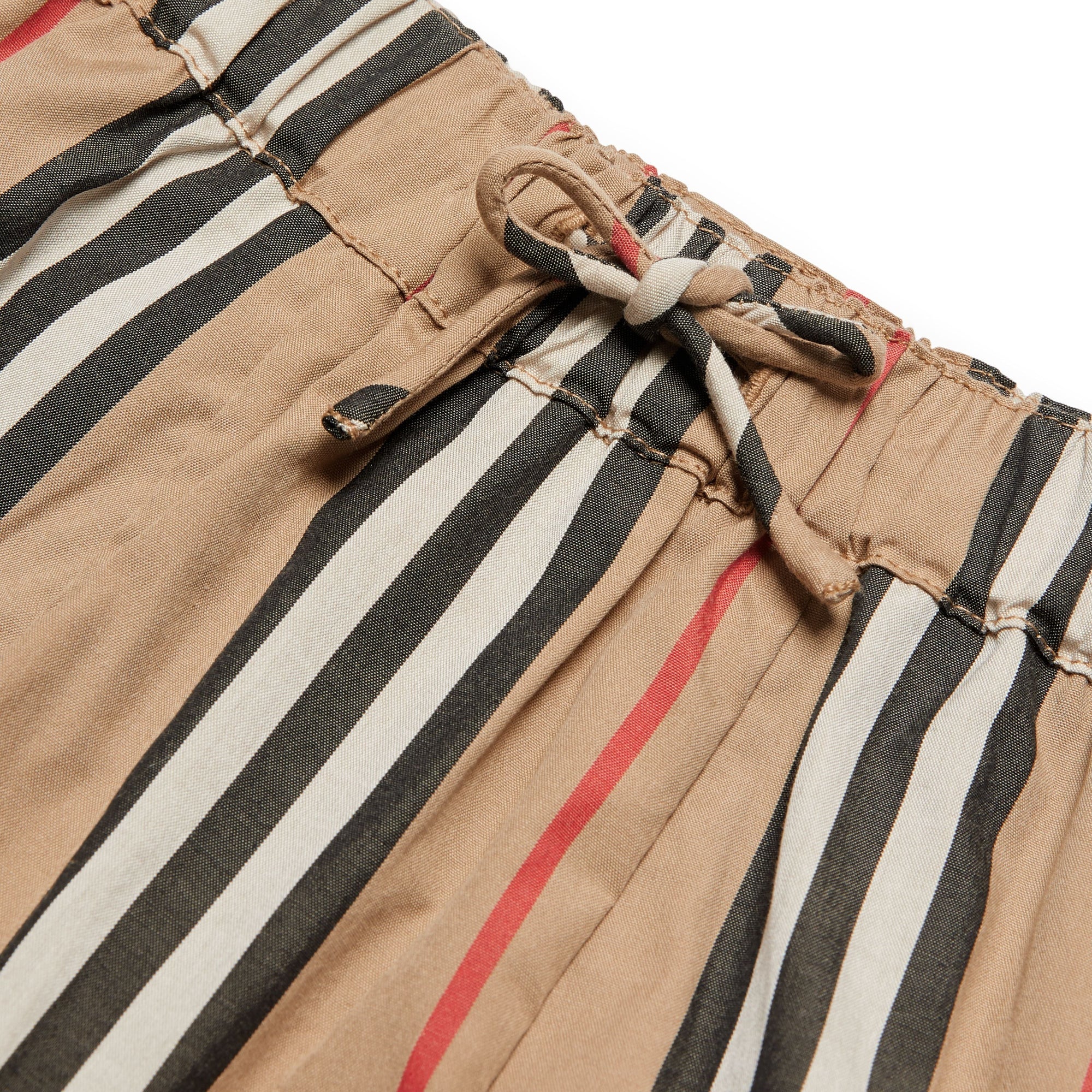 Pantalon en popeline de coton à rayures iconiques - Archive Beige
