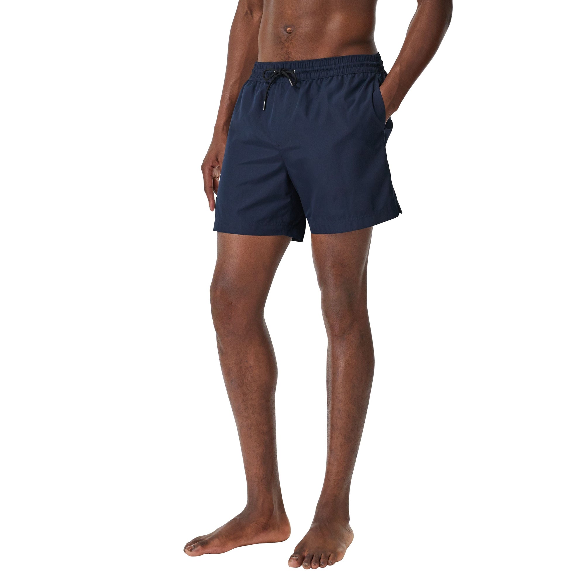 Short de bain à cordon de serrage avec logo - True Navy