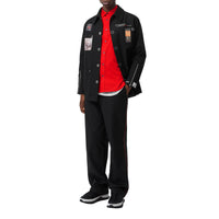 Chemise à manches courtes en coton extensible Monogram - Bright Red