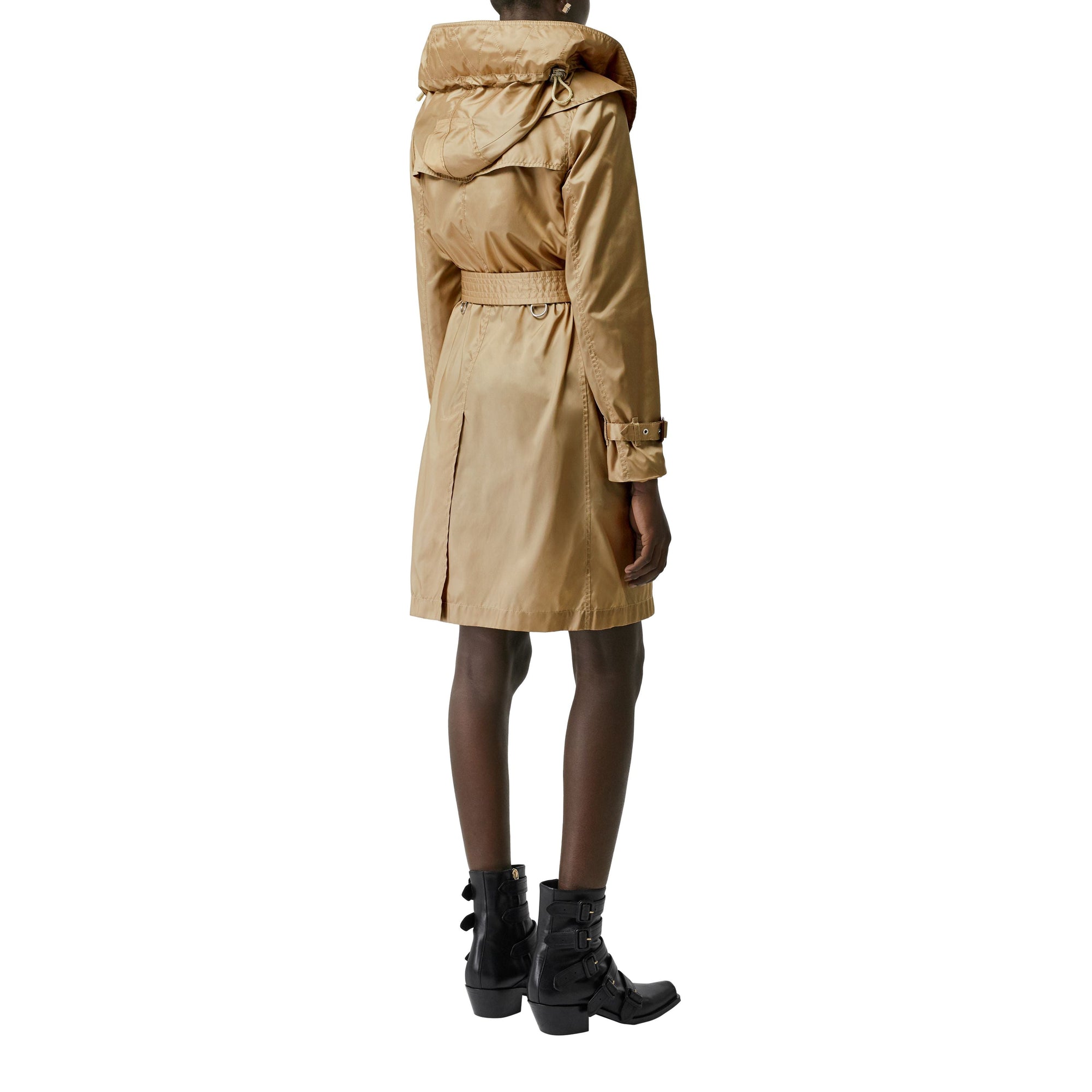 Trench en Econyl® avec capuche amovible - Honey