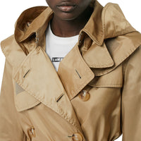 Trench en Econyl® avec capuche amovible - Honey