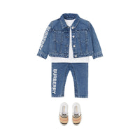 Jean en denim japonais avec logo - Indigo