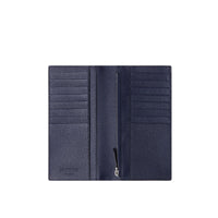 Portefeuille continental en cuir grainé - Regency Blue