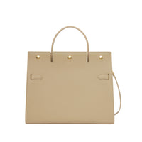 Sac Title moyen en cuir - Honey