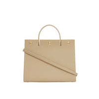 Sac Title moyen en cuir - Honey