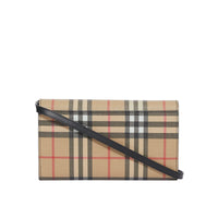 Portefeuille en toile avec sangle amovible - Black