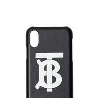Coque pour iPhone X/XS en cuir Monogram - Black