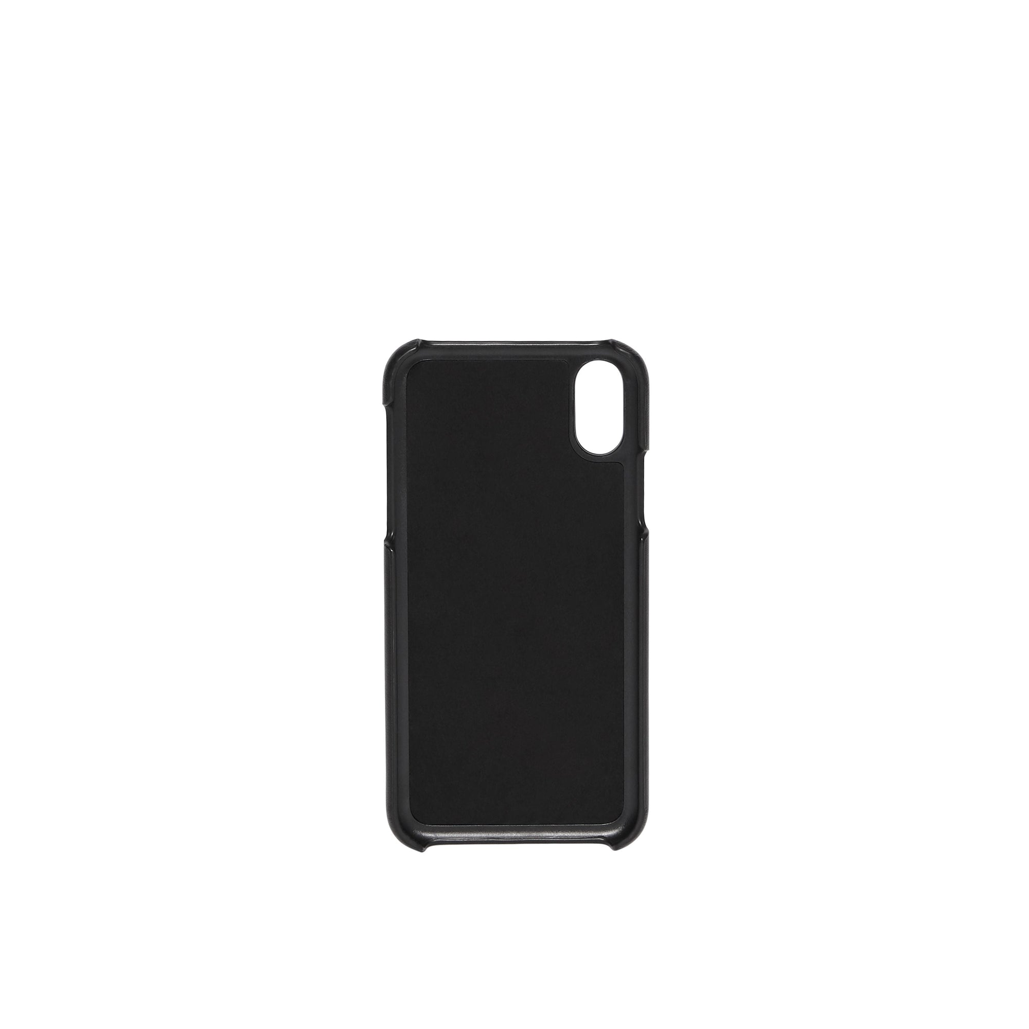 Coque pour iPhone X/XS en cuir Monogram - Black