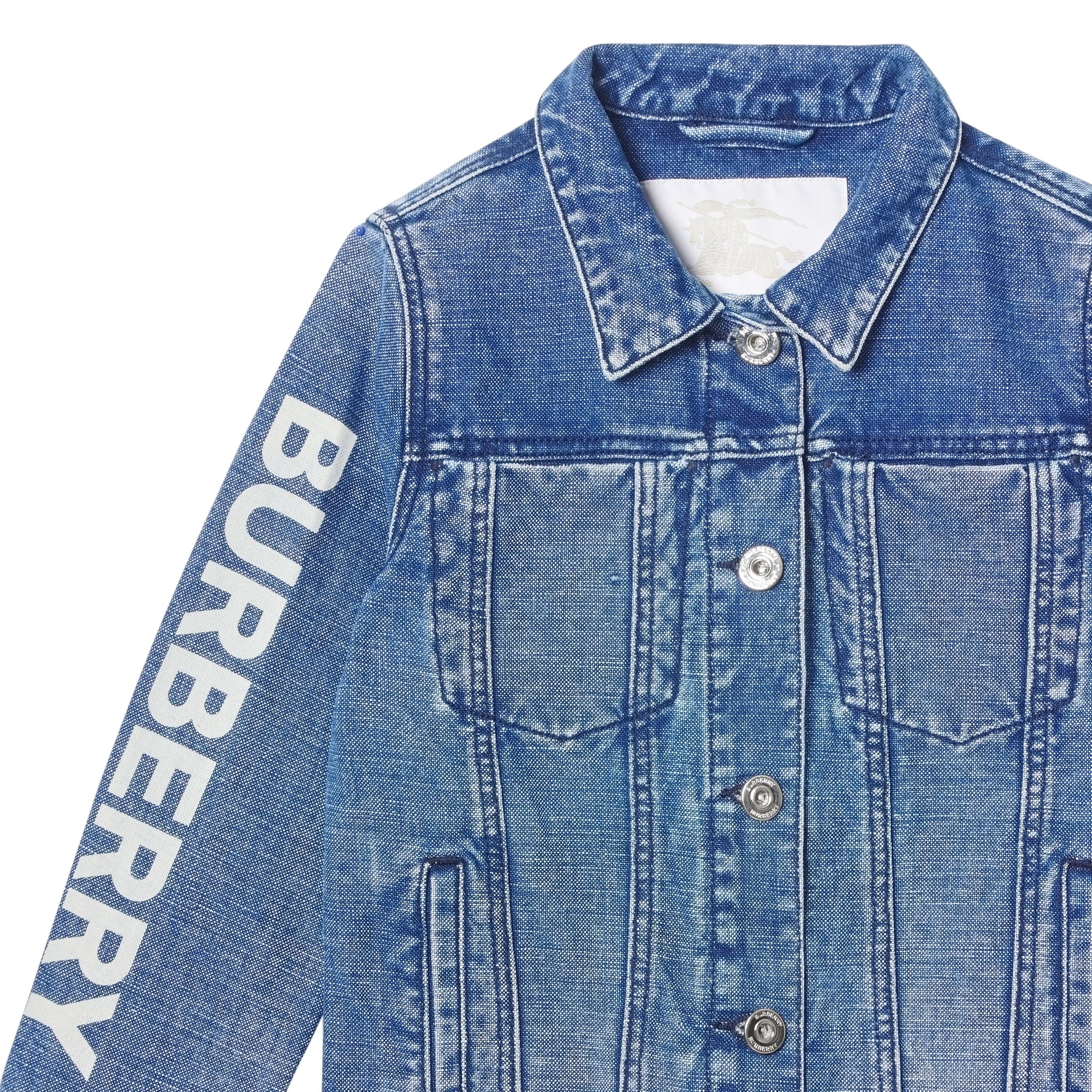 Veste en denim japonais avec logo - Indigo