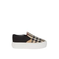 Sneakers sans lacets en coton avec Vintage check - Archive Beige & Black