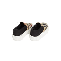 Sneakers sans lacets en coton avec Vintage check - Archive Beige & Black