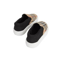 Sneakers sans lacets en coton avec Vintage check - Archive Beige & Black
