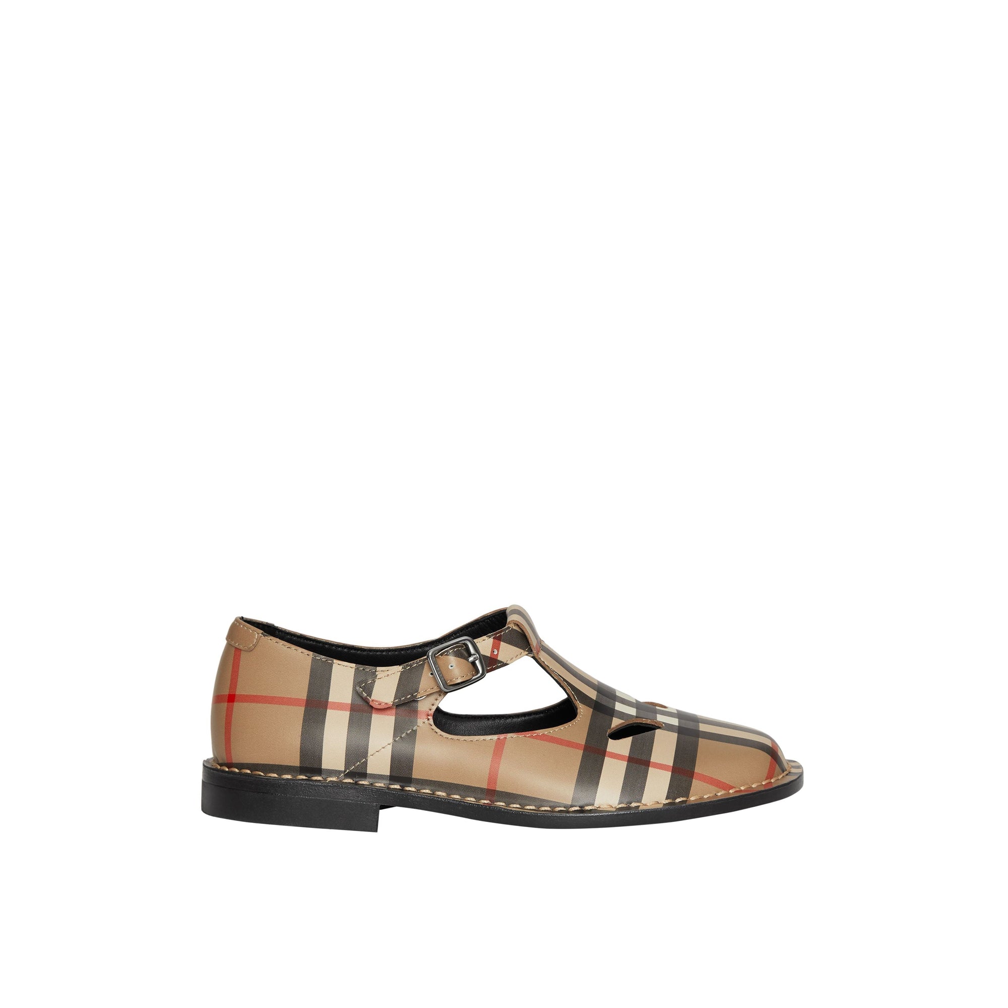 Babies en cuir Vintage check - Archive Beige
