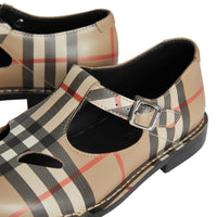 Babies en cuir Vintage check - Archive Beige
