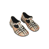 Babies en cuir Vintage check - Archive Beige