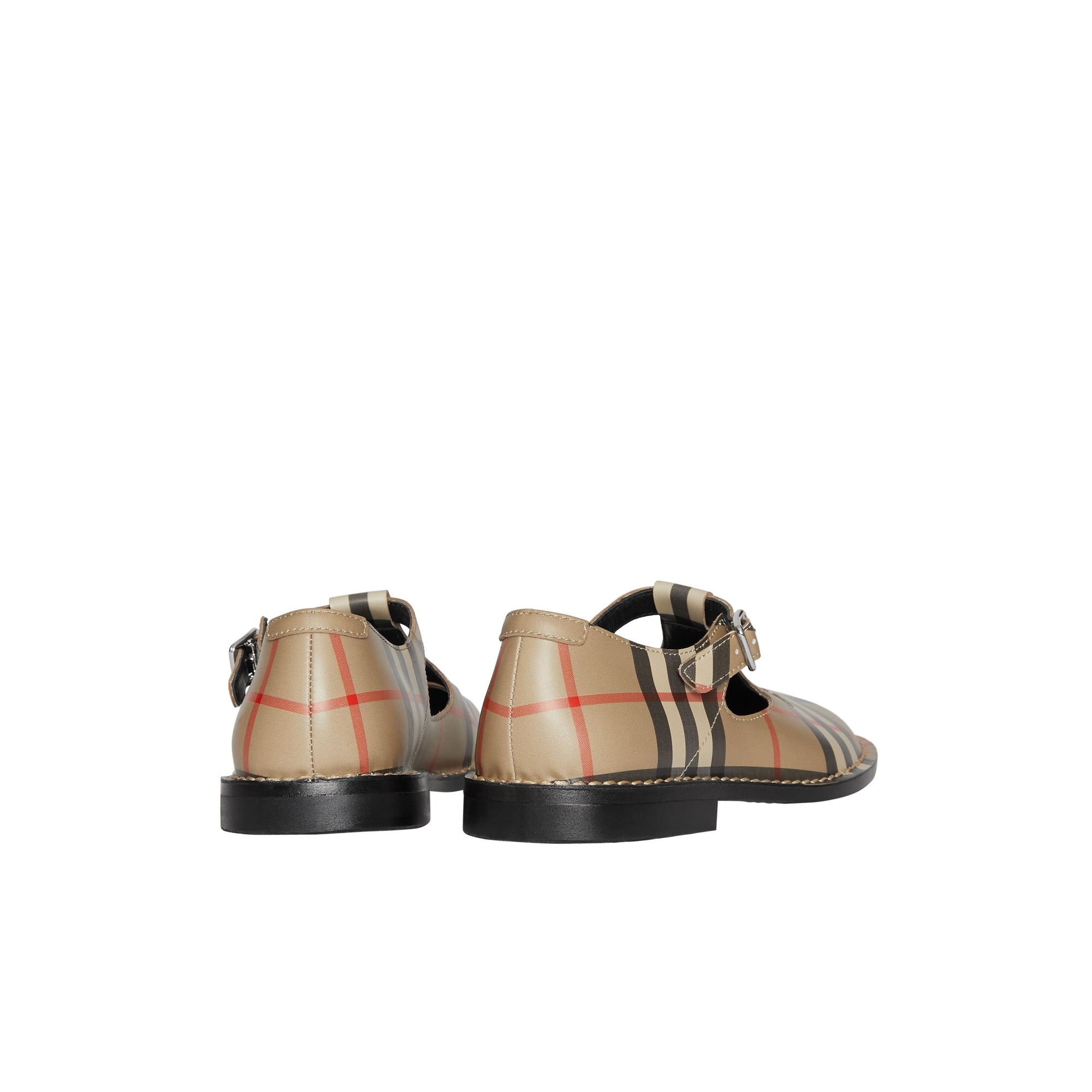Babies en cuir Vintage check - Archive Beige