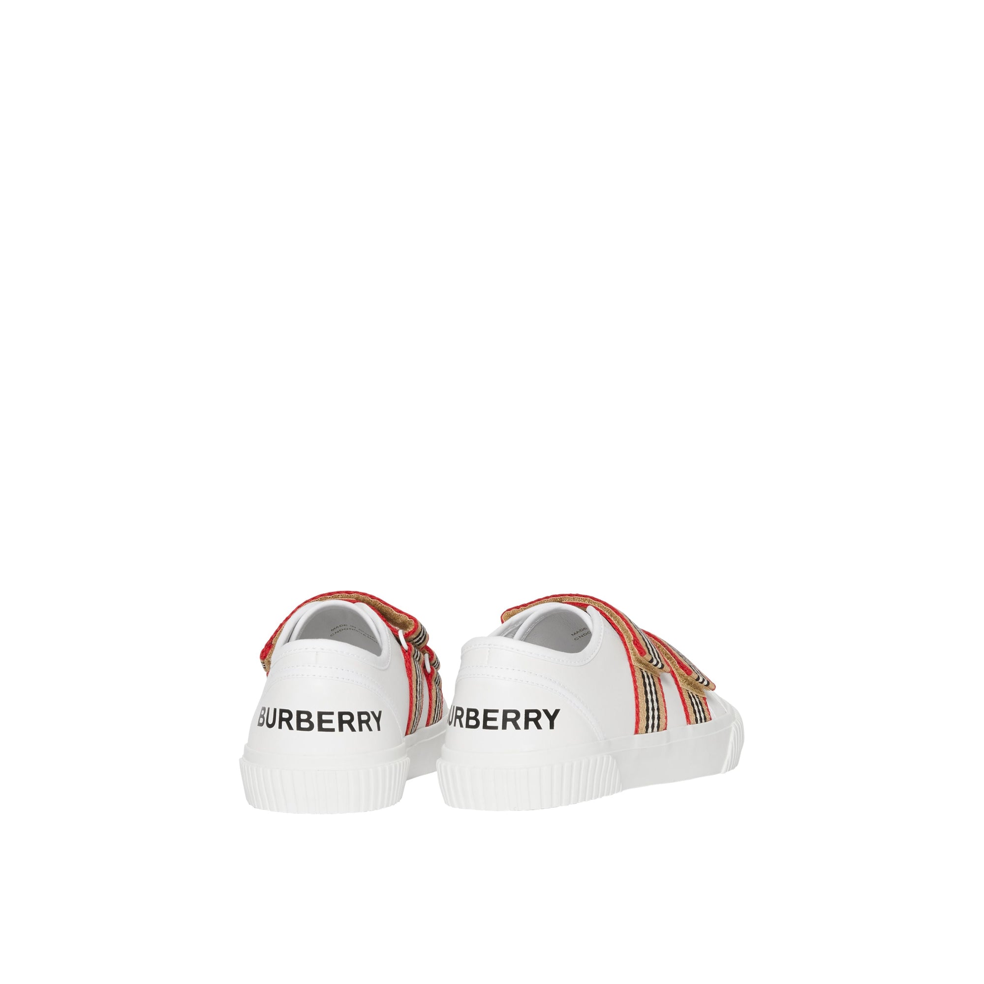 Sneakers en cuir à rayures iconiques - Optic White