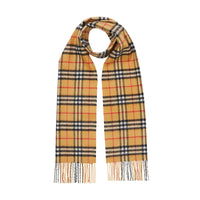 Écharpe classique en cachemire Vintage check - Antique Yellow