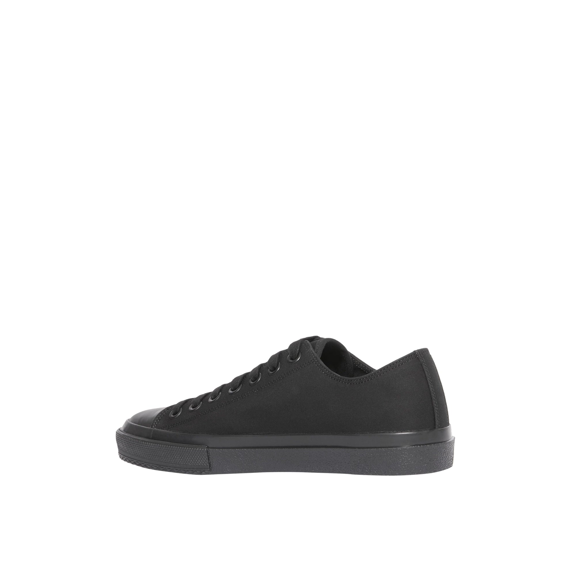 Sneakers en gabardine de coton avec logo - Black