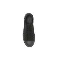 Sneakers en gabardine de coton avec logo - Black
