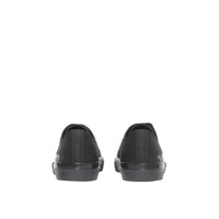 Sneakers en gabardine de coton avec logo - Black