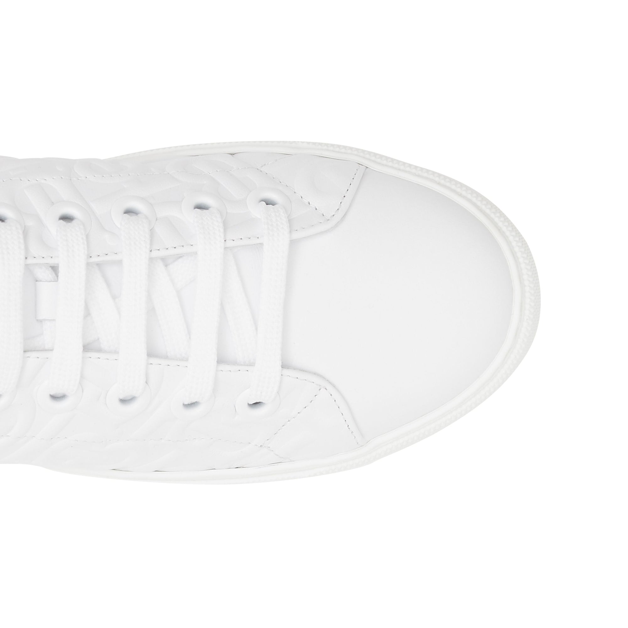 Sneakers en cuir Monogram - Optic White