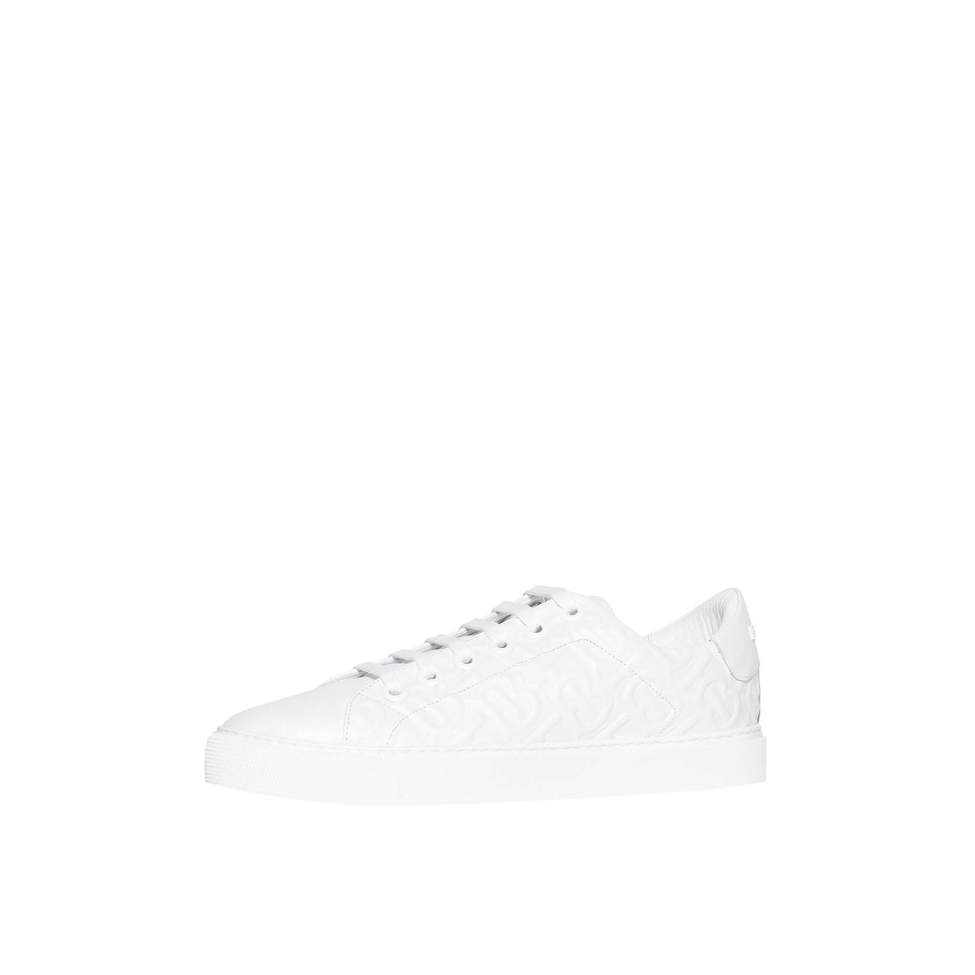 Sneakers en cuir Monogram - Optic White