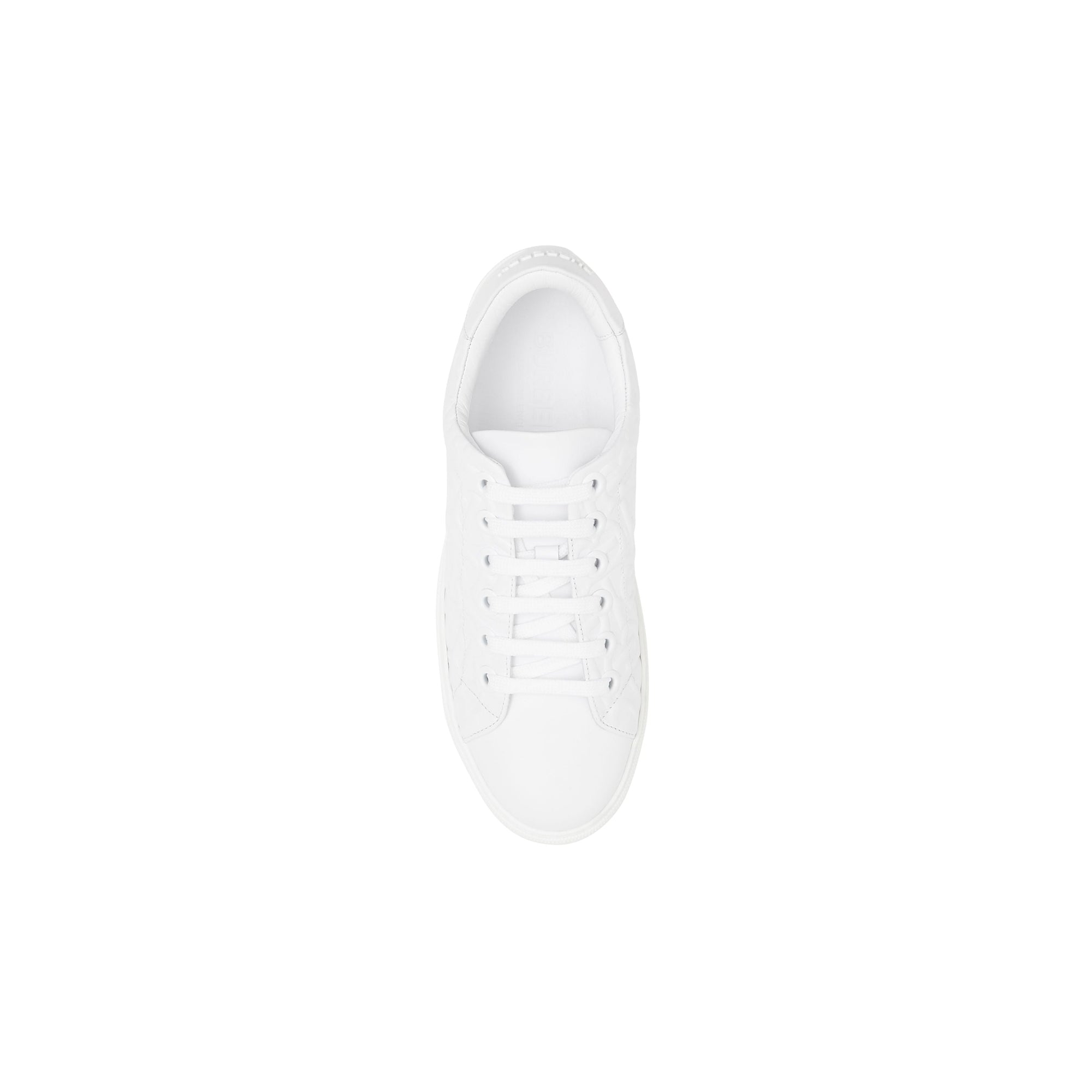 Sneakers en cuir Monogram - Optic White