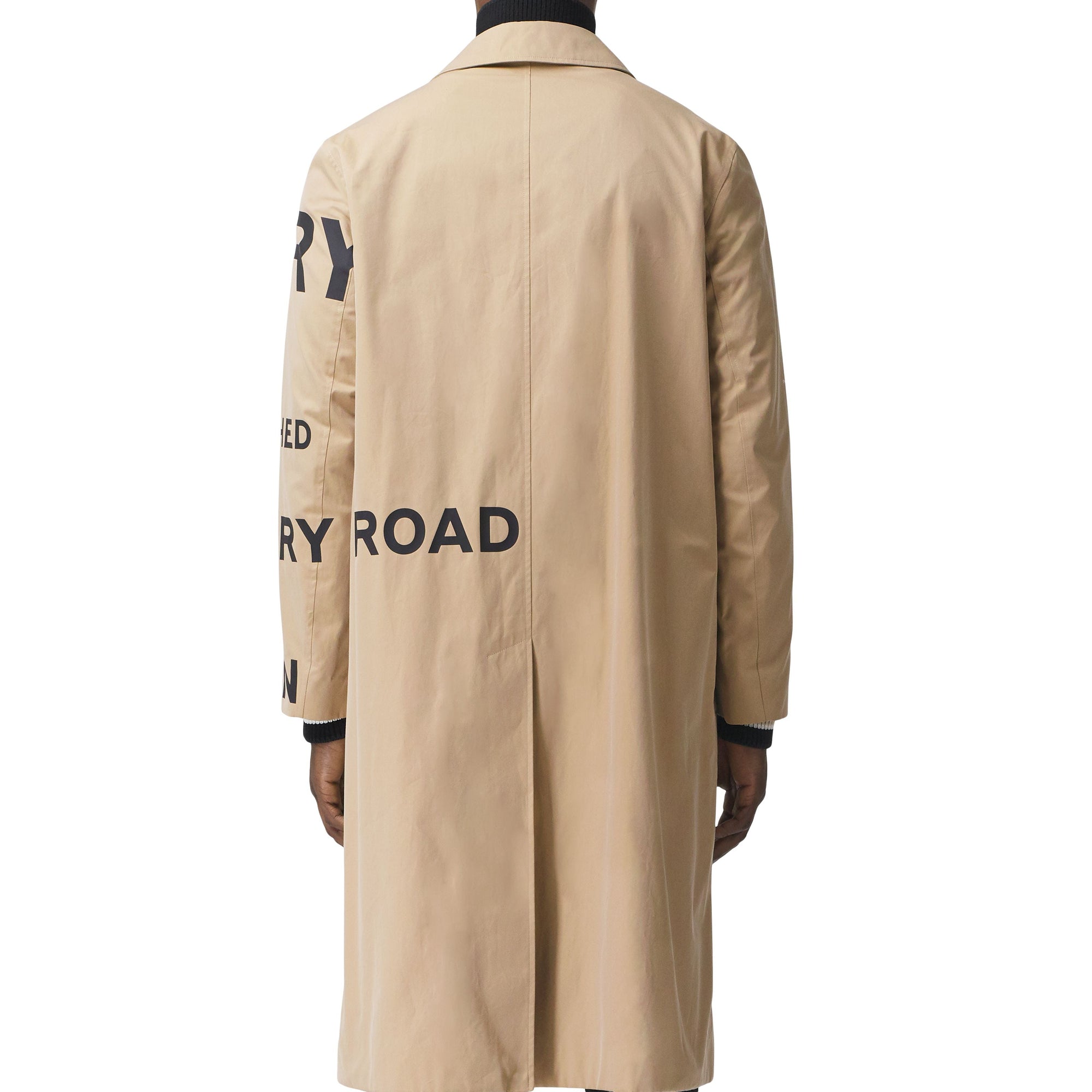 Paletot en gabardine de coton Horseferry - Honey