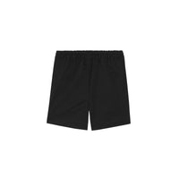 Short à cordon de serrage en coton avec logo brodé - Black