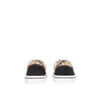 Sneakers en coton Vintage check et cuir velours - Black & Archivebeige