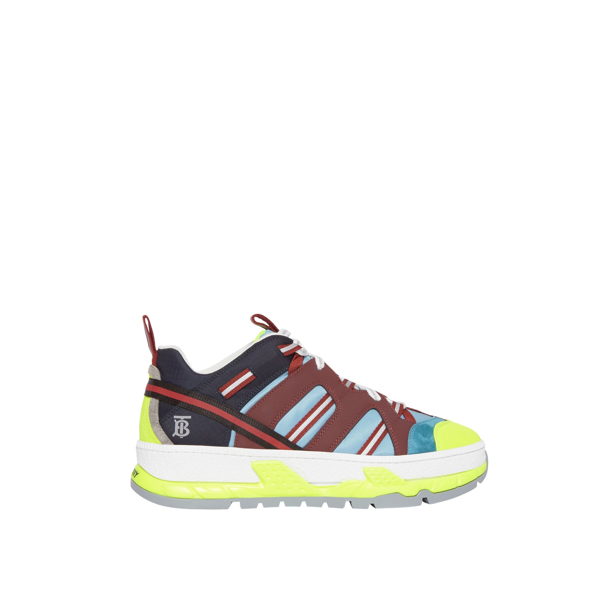 Sneakers Union en nylon nubuck et cuir velours - Blue & Burgundy