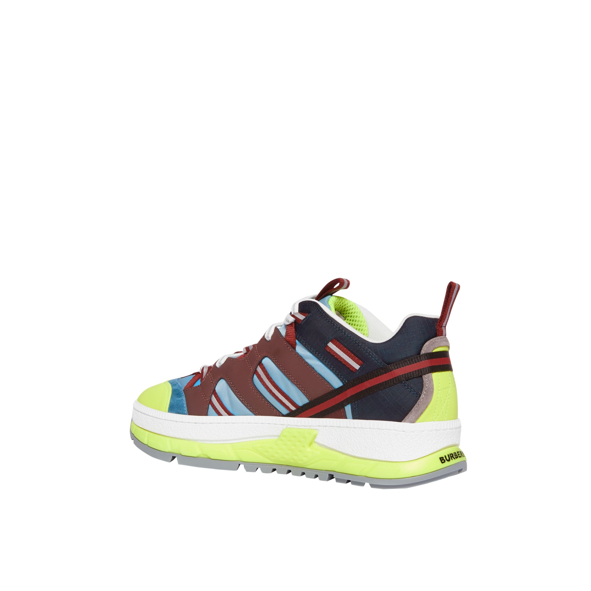 Sneakers Union en nylon nubuck et cuir velours - Blue & Burgundy