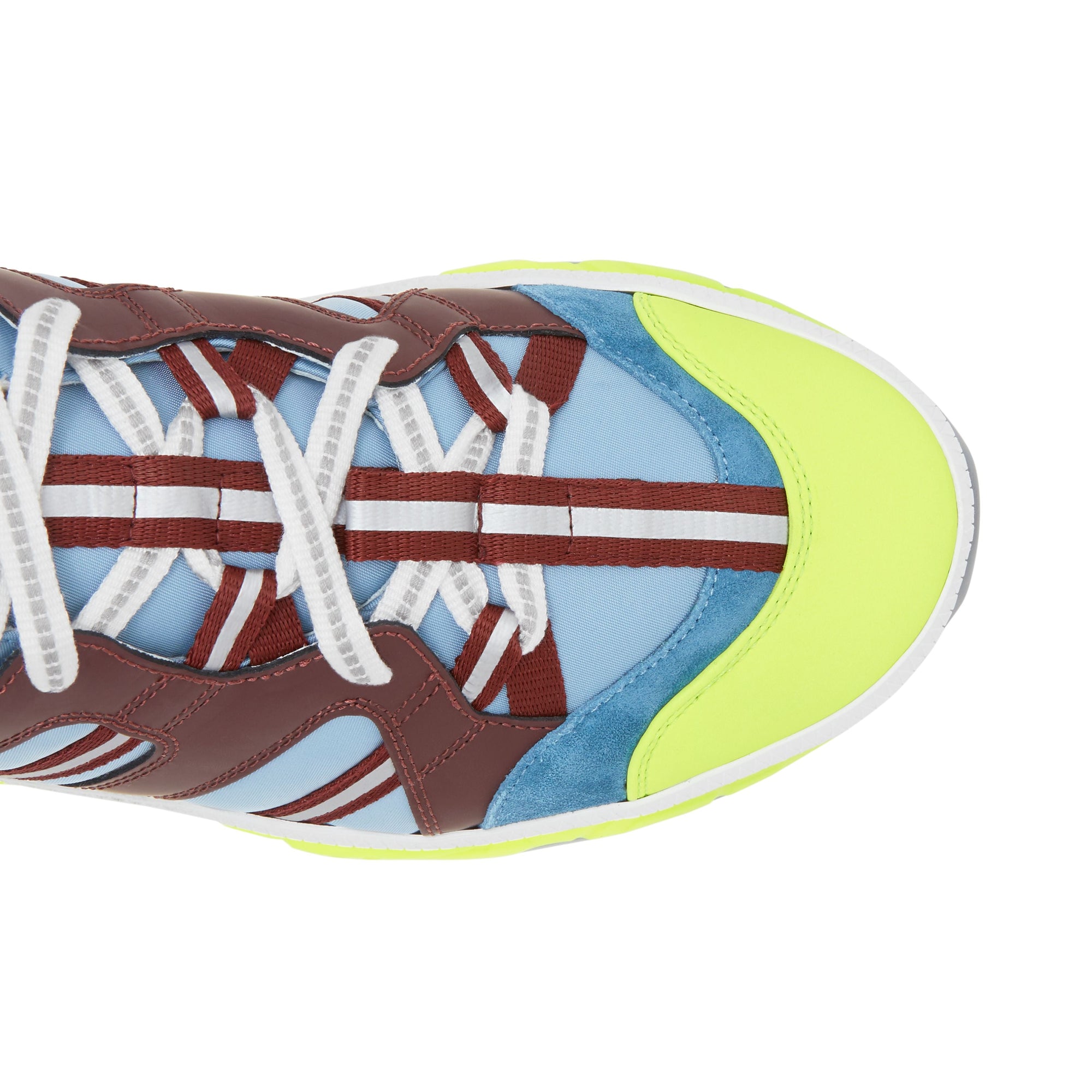 Sneakers Union en nylon nubuck et cuir velours - Blue & Burgundy