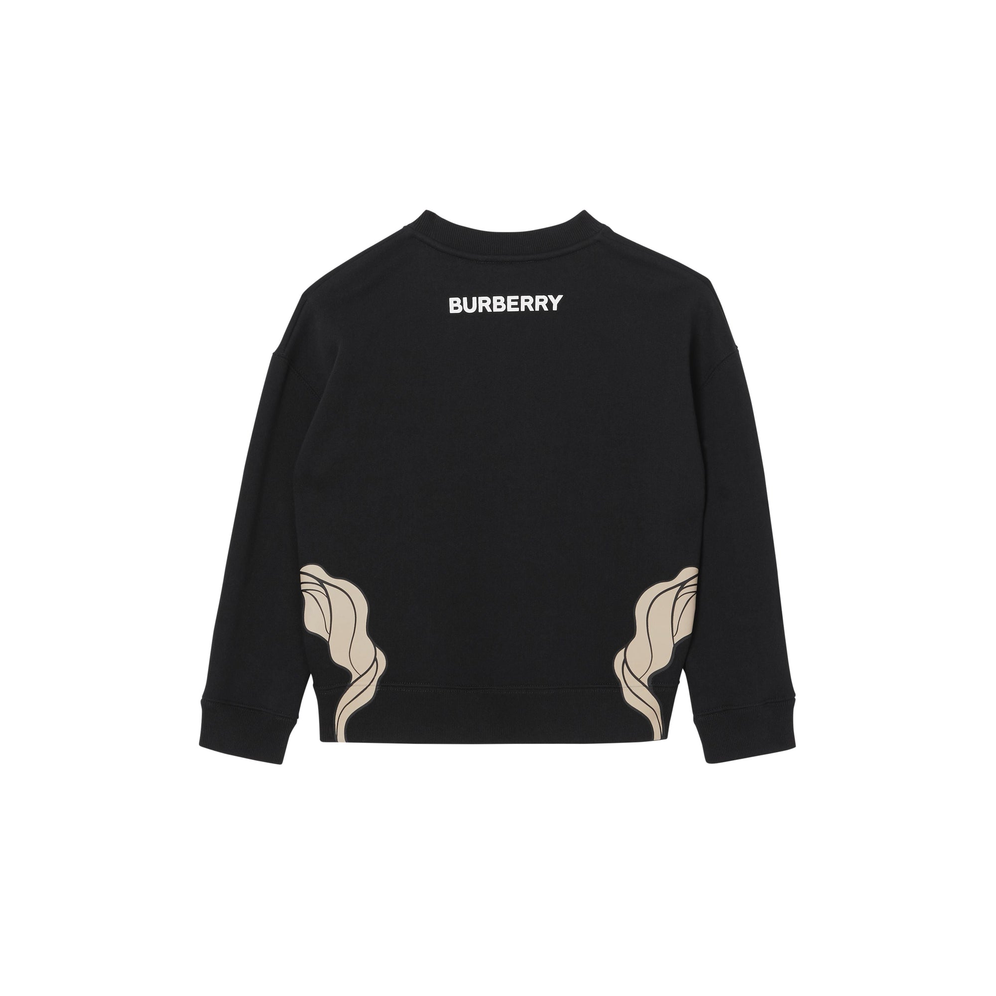 Sweat-shirt en jersey de coton à imprimé licorne - Black