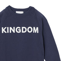 Sweat-shirt en coton Kingdom - Slate Blue Melange