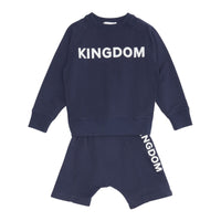 Sweat-shirt en coton Kingdom - Slate Blue Melange