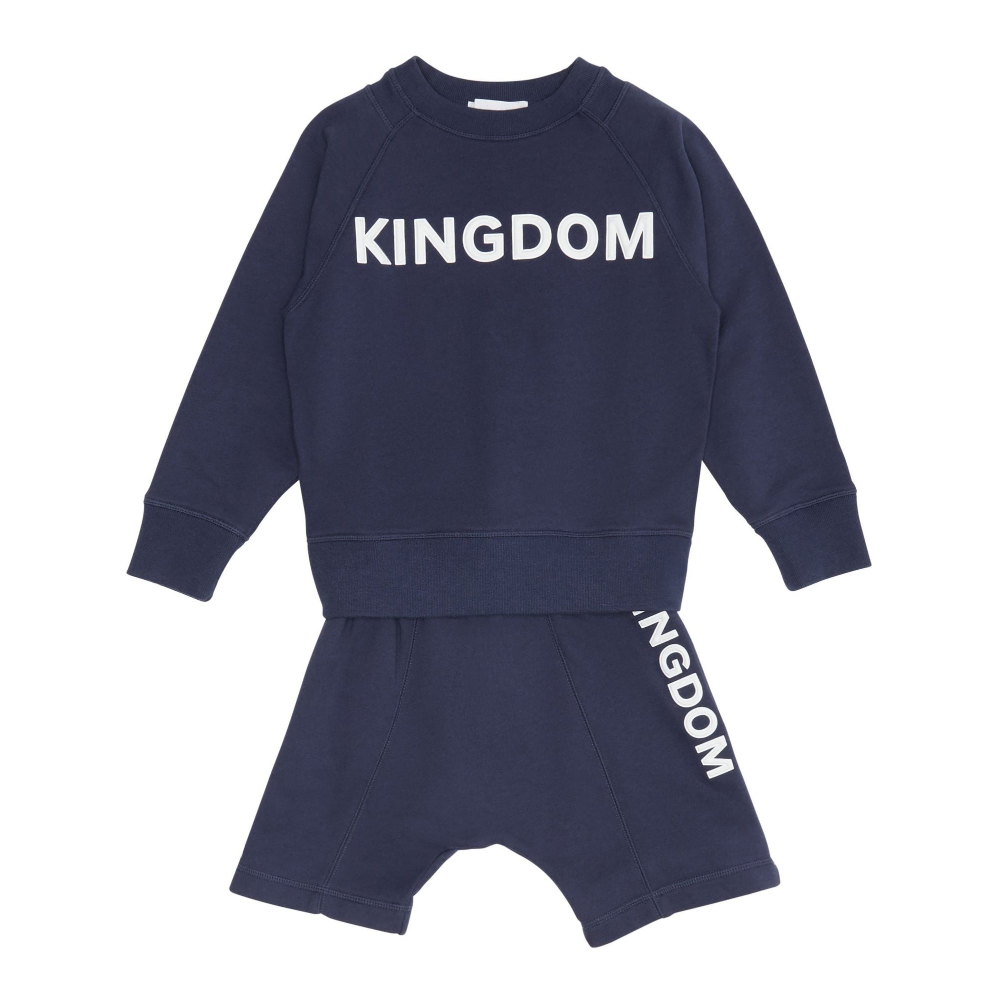 Sweat-shirt en coton Kingdom - Slate Blue Melange