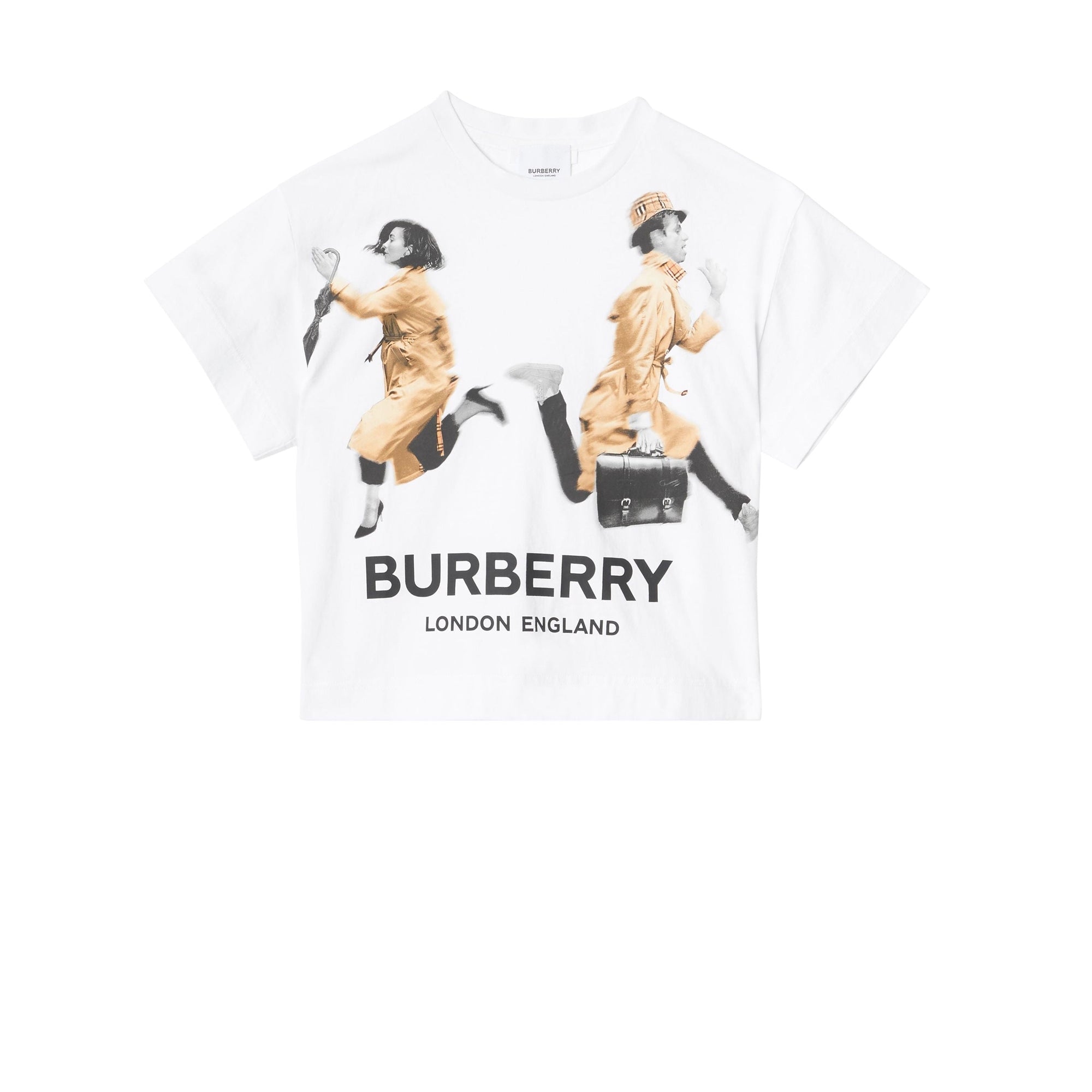 T-shirt en coton à imprimé Jump - White