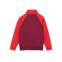 Haut de survêtement en jersey stretch bicolore avec logo - Dark Burgundy