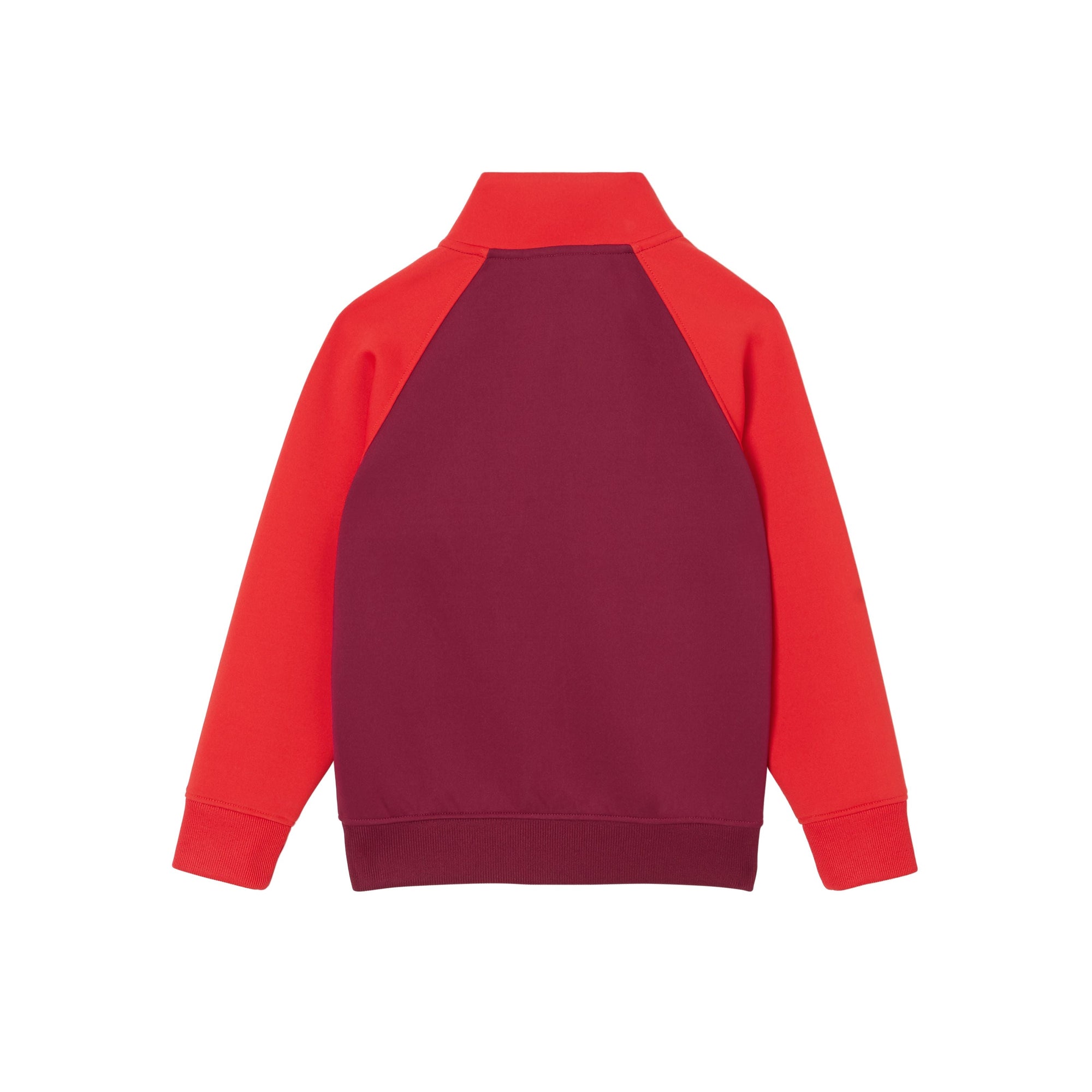 Haut de survêtement en jersey stretch bicolore avec logo - Dark Burgundy