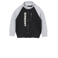 Veste de survêtement en jersey stretch bicolore avec logo - Black