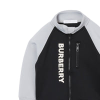 Veste de survêtement en jersey stretch bicolore avec logo - Black