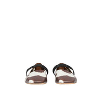 Chaussures plates en cuir à imprimé vache avec logo - Cow Print