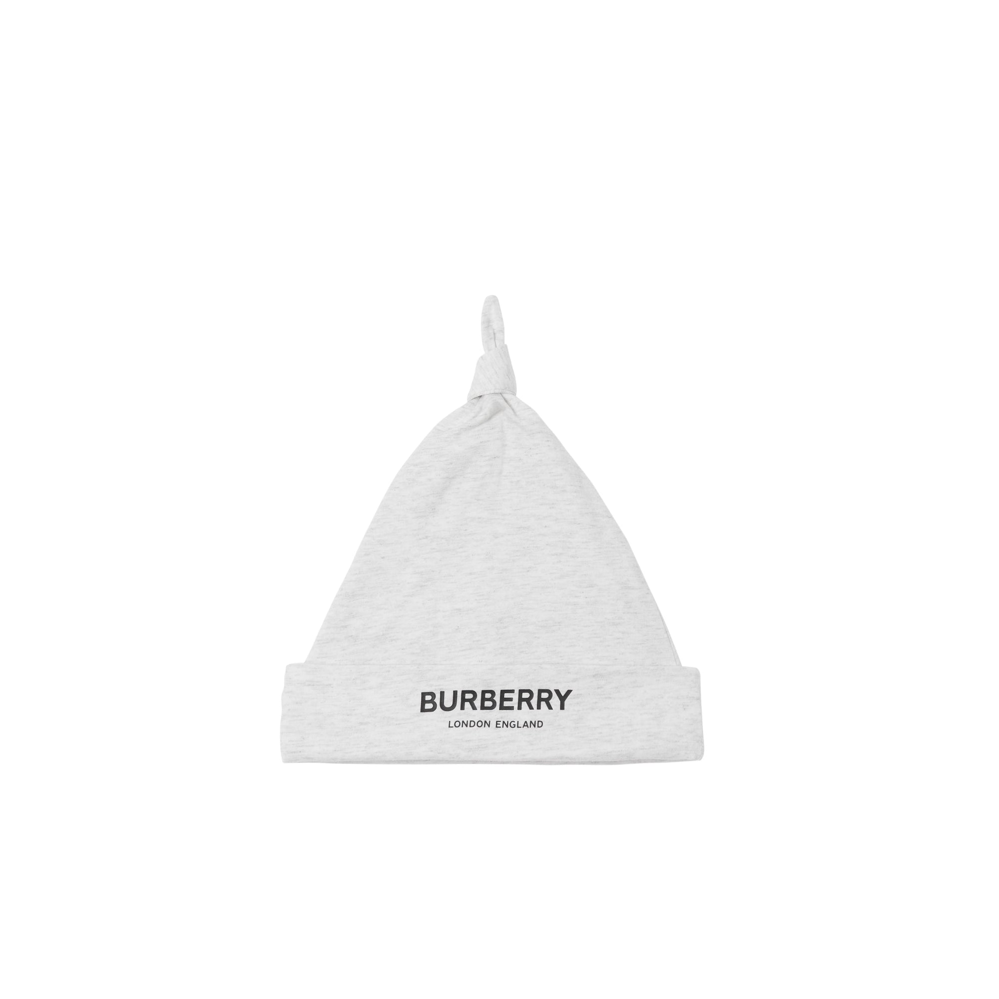 Coffret cadeau trois pièces en coton à logo pour bébé - White Melange