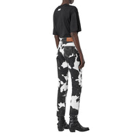 Jean droit à imprimé vache - Black Pattern