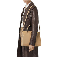 Petit sac Title en cuir - Honey